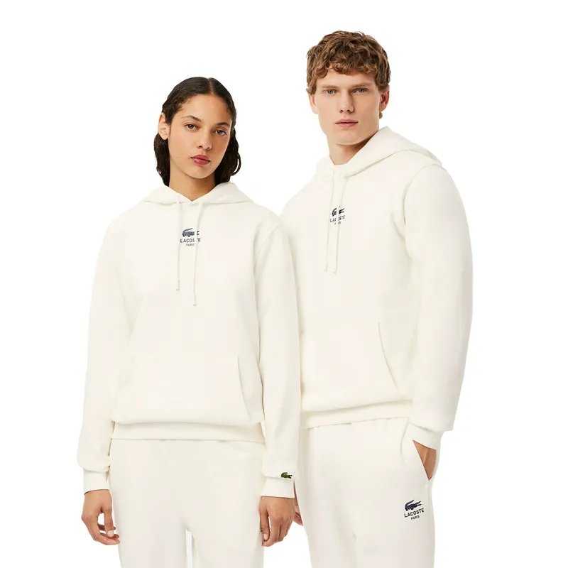 Толстовка с капюшоном Lacoste, белый, арт. SH2740