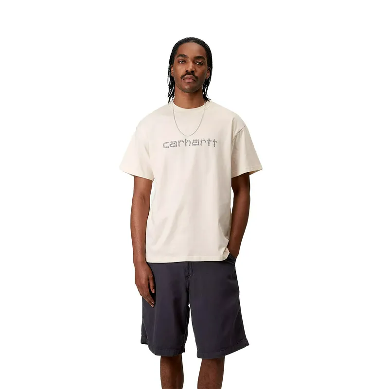 Футболка Carhartt WIP S/S Rivet Script, бежевый, арт. CTI034396