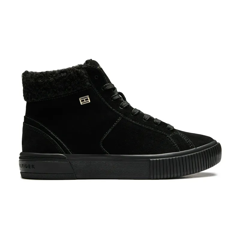 Высокие кеды Tommy Jeans Vulc Suede Sneaker H, черный, арт. TMFW0FW07549
