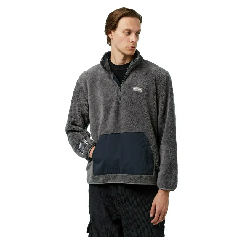 Толстовка United 4 Sherpa Half Zip, серый, арт. UN24SFMX