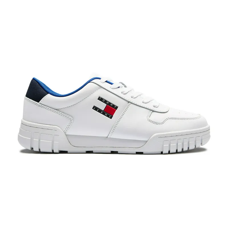 Кроссовки Tommy Jeans Essential Leather Cupsole, белый, арт. TMEM0EM01068
