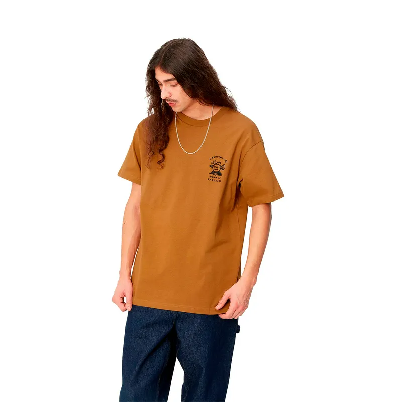 Футболка Carhartt WIP S/S Icons, коричневый, арт. CTI033271