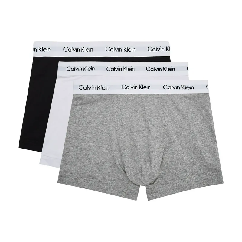 Мужские трусы-шорты Calvin Klein из хлопка в наборе из 3 штук, разноцветный, арт. CK0000U2662G