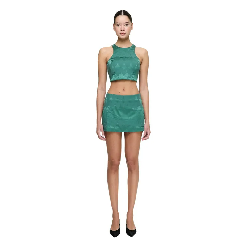 Юбка Les Benjamins SKIRT, зеленый, арт. LB25SSUNLFUSK