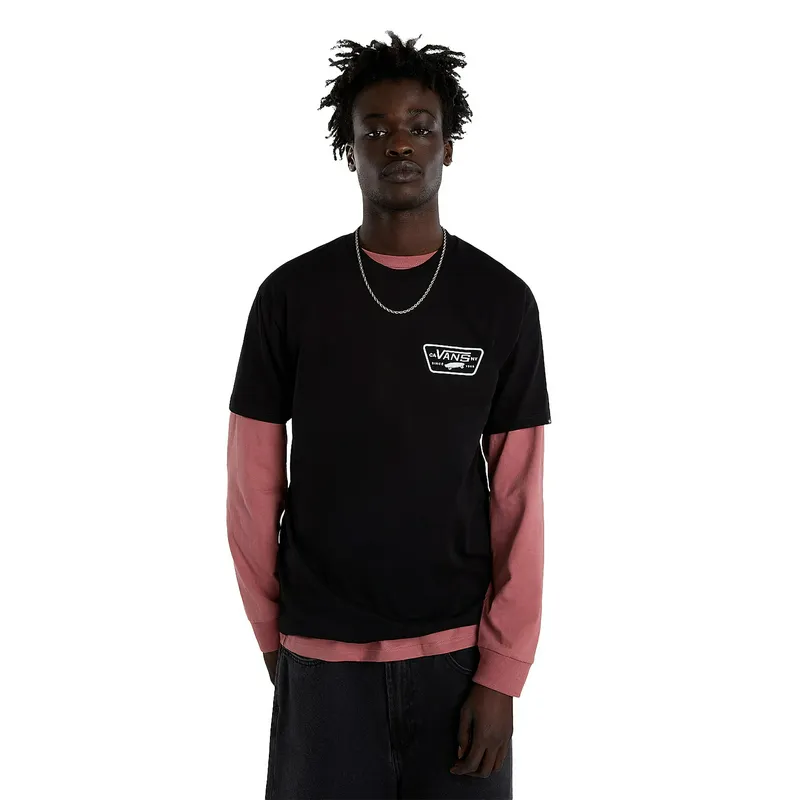 Футболка Vans Full Patch Back SS Tee, черный, арт. VN0000F8
