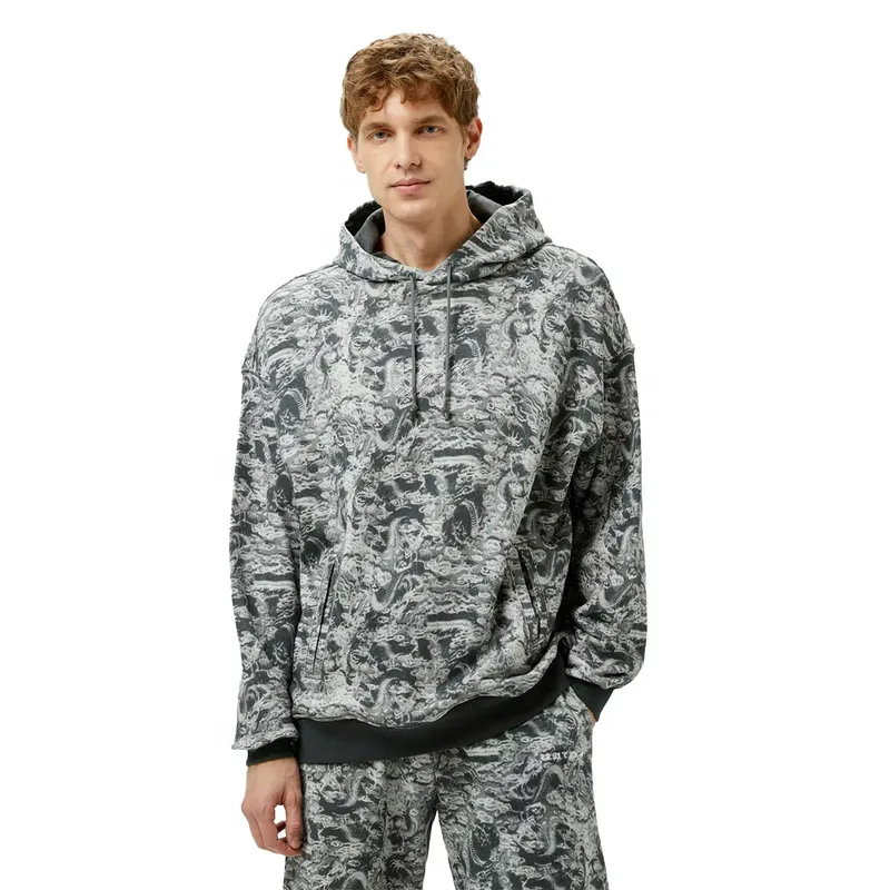 Толстовка United 4 Dragon Hoodie, серый, арт. UNU4DRGNH