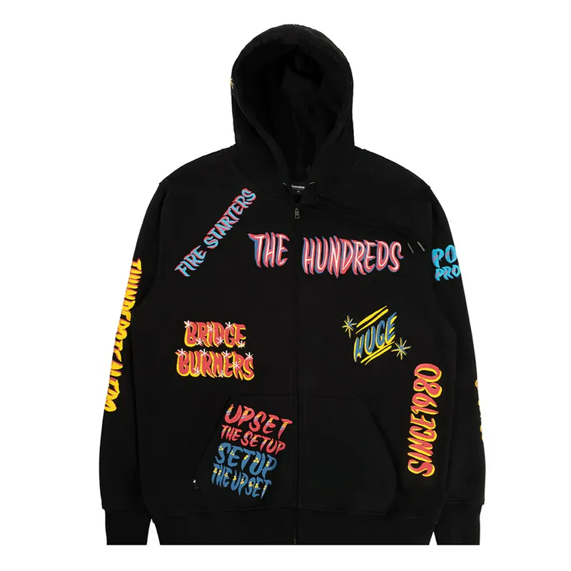 Толстовка The Hundreds Market Ziphood, черный, арт. HNT23F102008