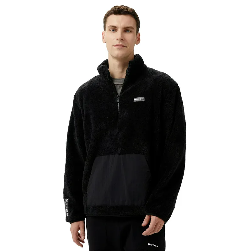 Толстовка United 4 Sherpa Half Zip, черный, арт. UN24SFMX