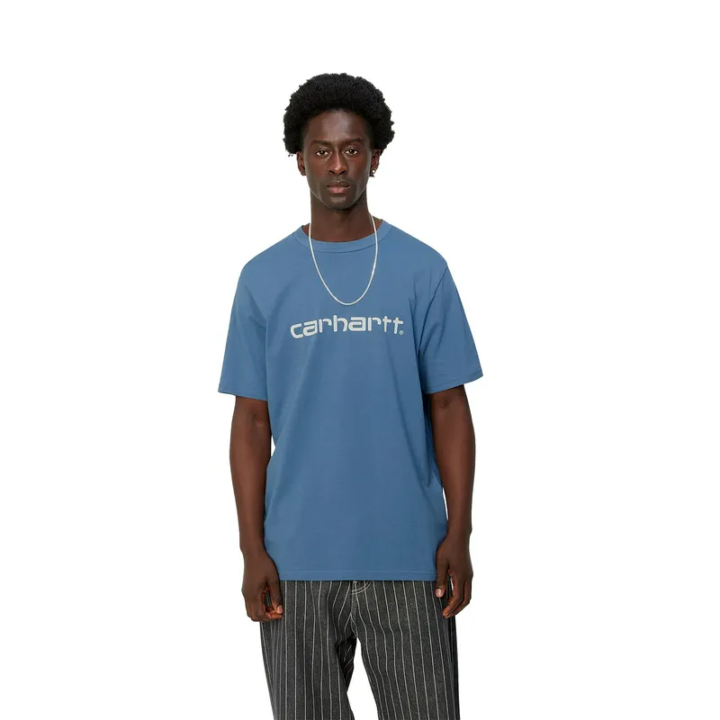 Футболка Carhartt WIP S/S Script, синий, арт. CTI031047