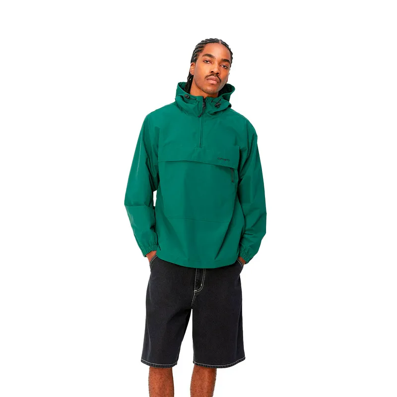 Анорак Carhartt WIP Windbreaker Pullover, зеленый, арт. CTI030008