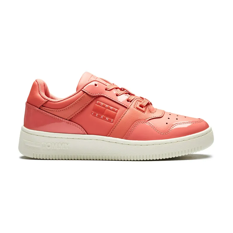 Кроссовки Tommy Jeans Gloss Leather, красный, арт. TMEN0EN02206
