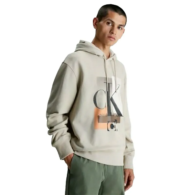 Толстовка Calvin Klein Connected Layer Land, бежевый, арт. CKJ30J324310