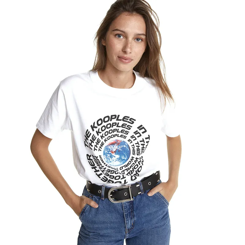 Футболка The Kooples, белый, арт. FTSC23006K