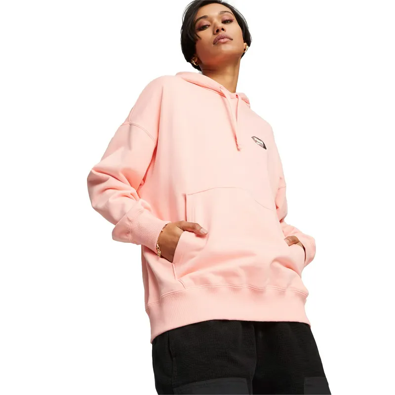 Толстовка Puma DOWNTOWN оверсайз, розовый, арт. PM621454