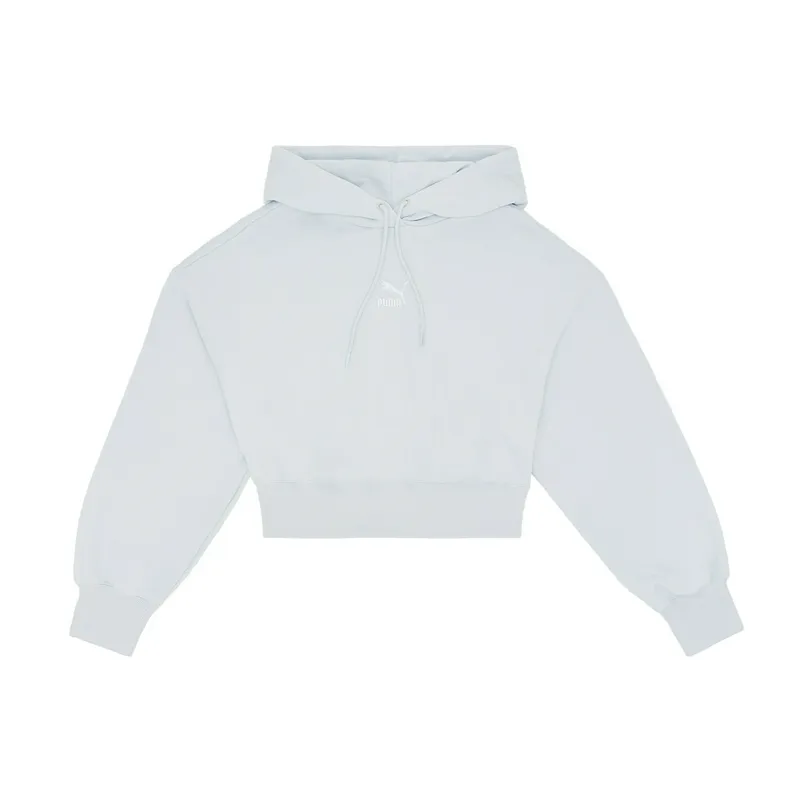 Толстовка Puma Classics Crop, голубой, арт. PM535074