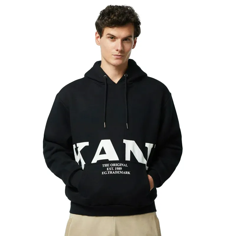 Толстовка Karl Kani Retro OS, черный, арт. KKKM2410351