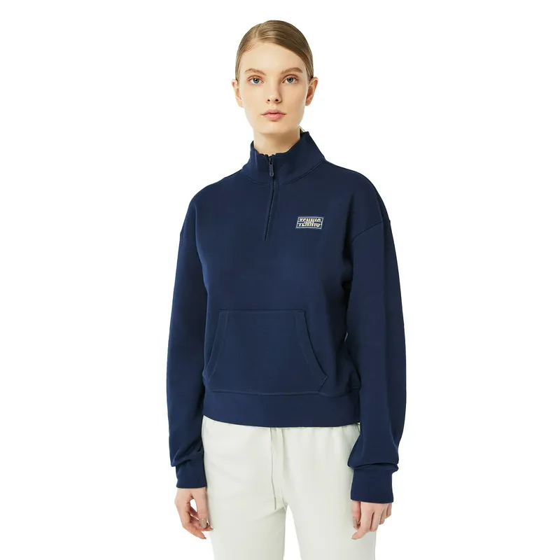 Толстовка Lacoste Half Zipped, синий, арт. SF2702