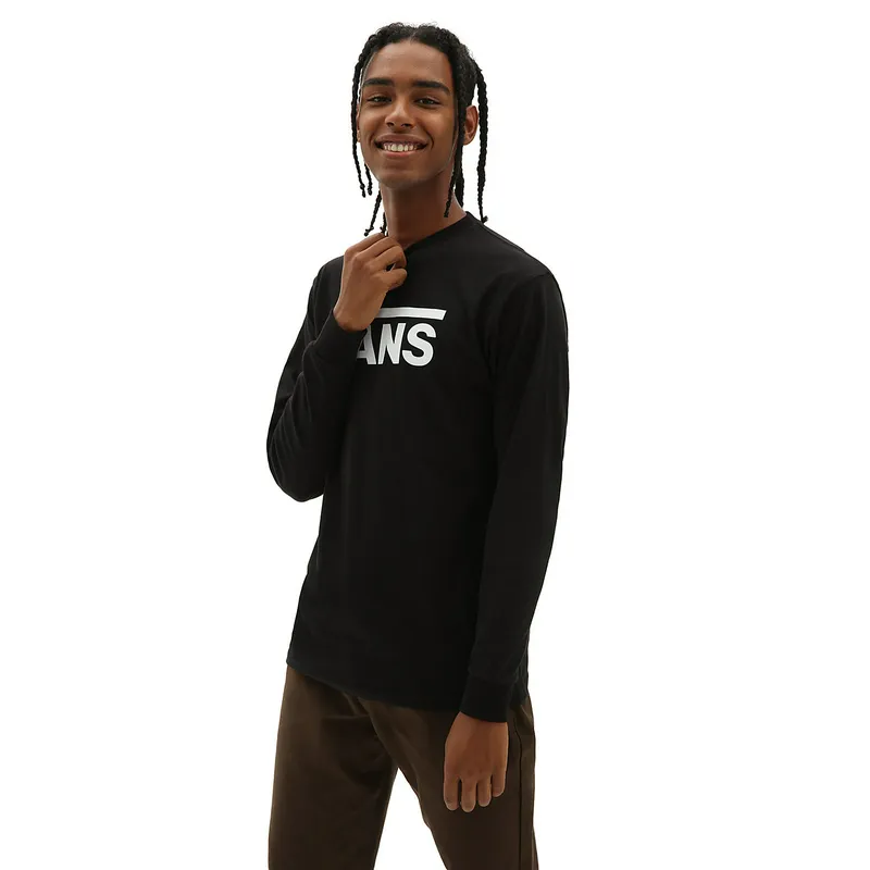 Лонгслив Vans Classic Longsleeve, черный, арт. VN000K6H