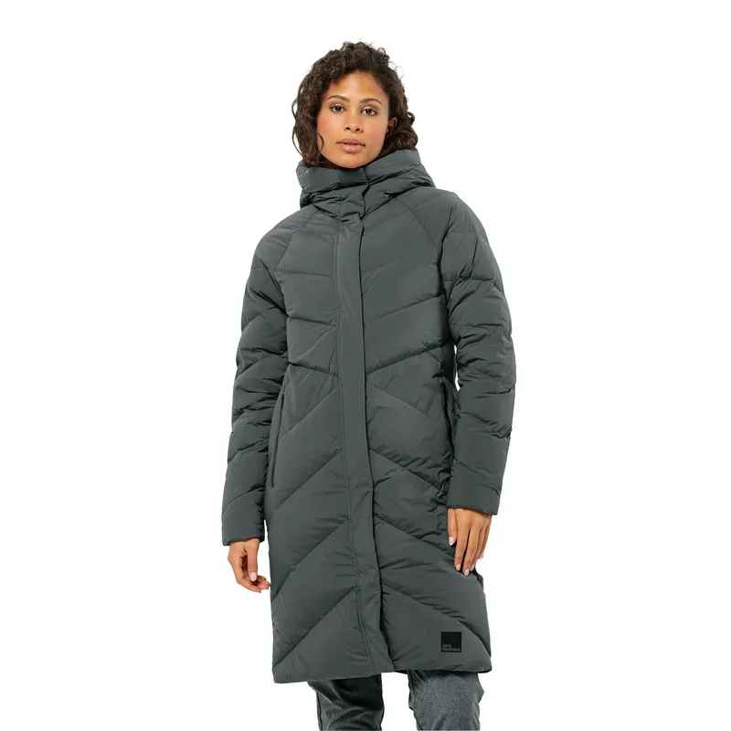 Пуховик Jack Wolfskin Marienplatz, зеленый, арт. JW1206971