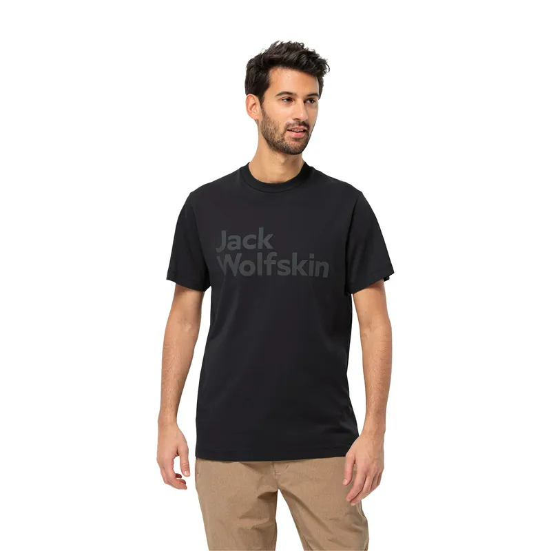 Футболка Jack Wolfskin Essential Logo, черный, арт. JW1809591