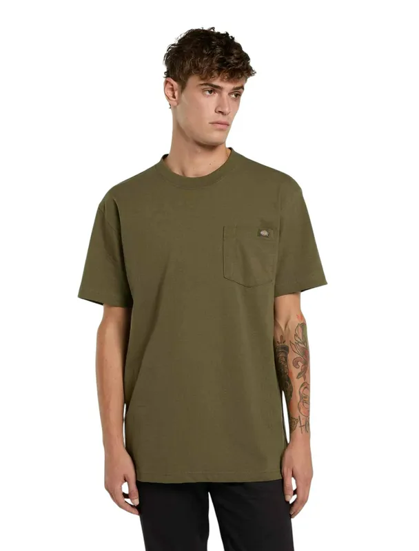 Футболка Dickies Heavyweight SS Pocket Tee Relaxed, хаки, арт. DK0WS450