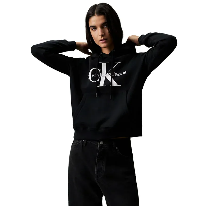 Толстовка Calvin Klein Monologo Hoodie, черный, арт. CKJ20J219141