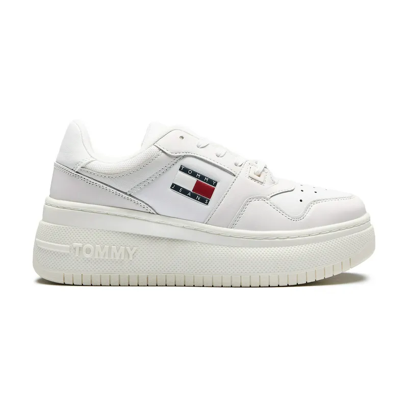 Кроссовки Tommy Jeans Retro Basket Fla, белый, арт. TMEN0EN02536