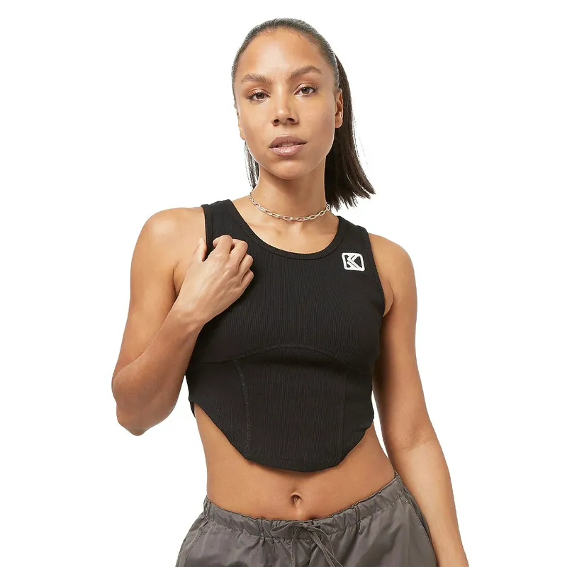 Топ Karl Kani OG Corset Rib Top, черный, арт. KKKW2410011