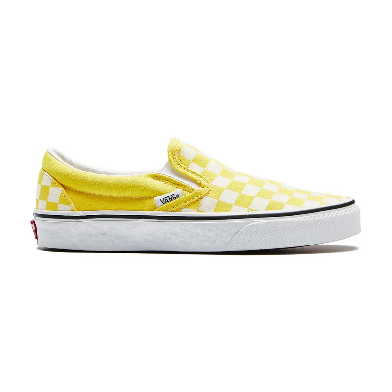 Кеды Vans Classic Slip-On Checkerboard, желтый, арт. VNVA33TB4