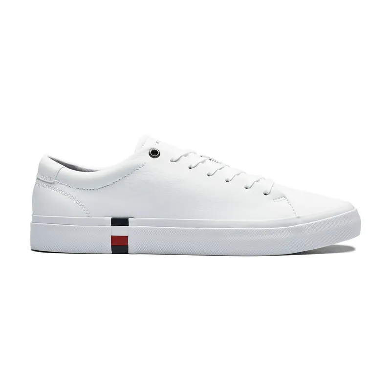 Кроссовки Tommy Hilfiger Flag Accent Leather Sneaker, белый, арт. TMFM0FM04589