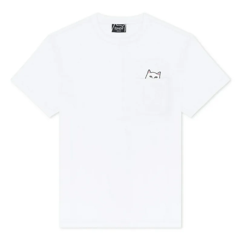 Футболка RIPNDIP Lord Nermal Pocket Tee, белый, арт. RNDND0205