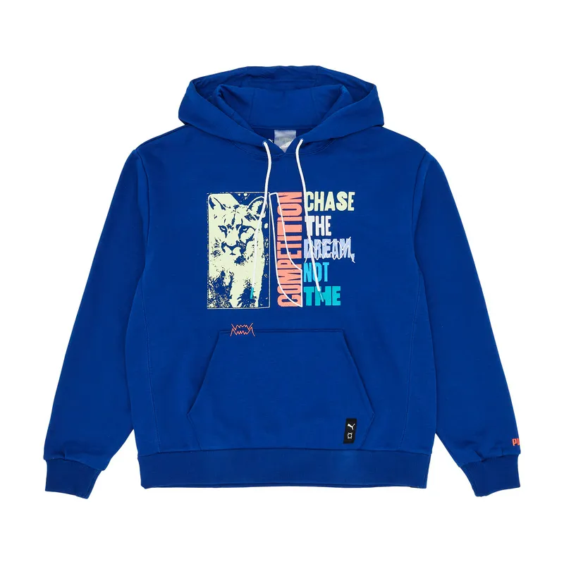 Толстовка Puma Run it Back Pullover, синий, арт. PM536129