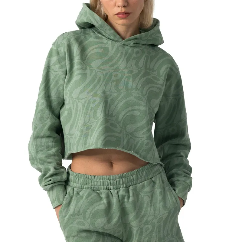 Толстовка Ripndip Wilshire Cropped, зеленый, арт. RNDWOM51