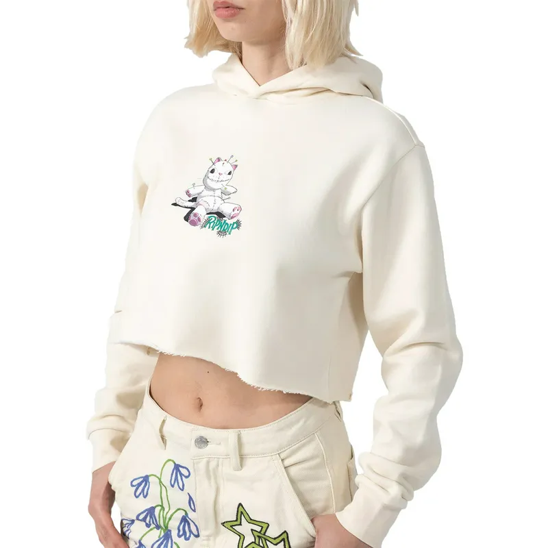 Толстовка укороченная Ripndip Travis, бежевый, арт. RNDWOM61