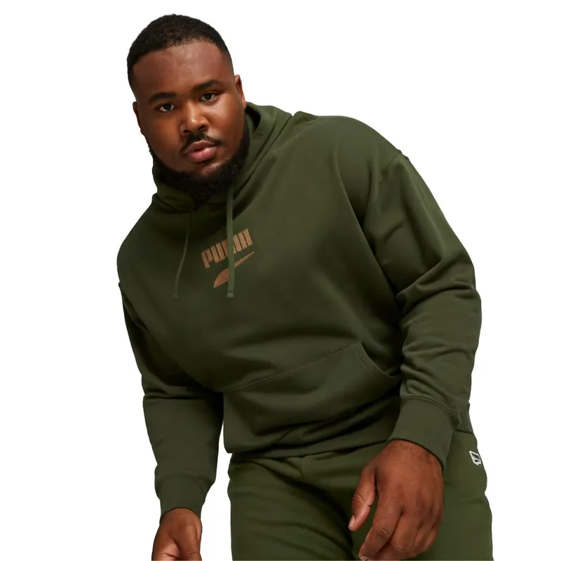 Толстовка Puma Downtown Logo, зеленый, арт. PM621280