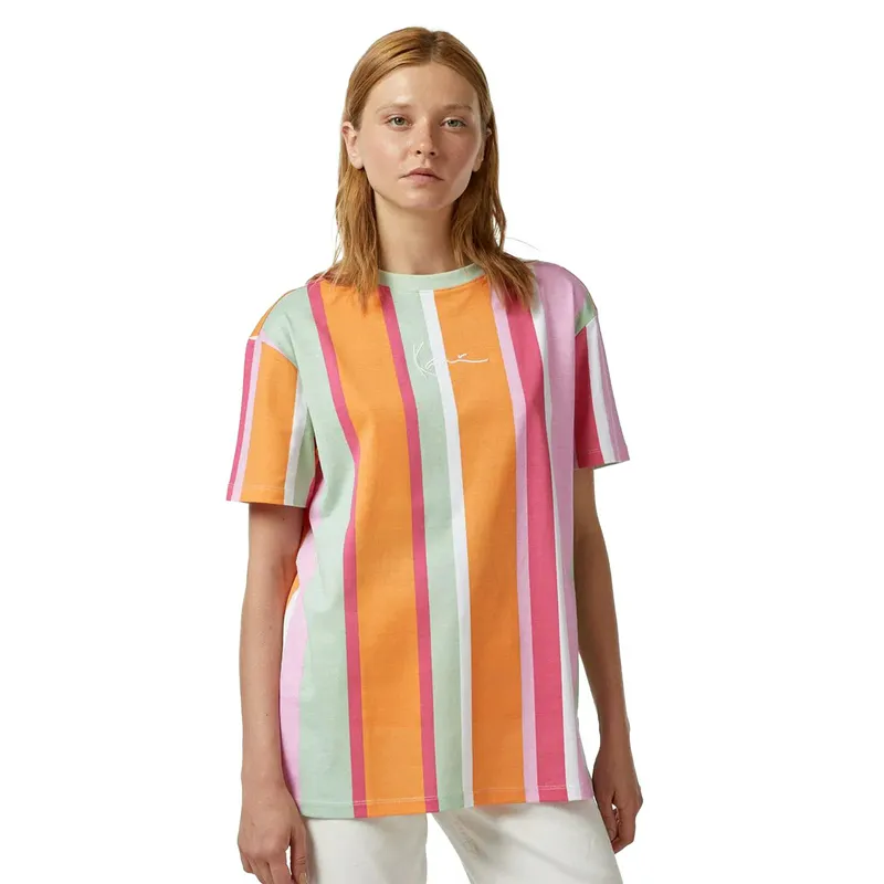 Футболка Karl Kani Small Signature OS Stripe, разноцветный, арт. KKKW2410421