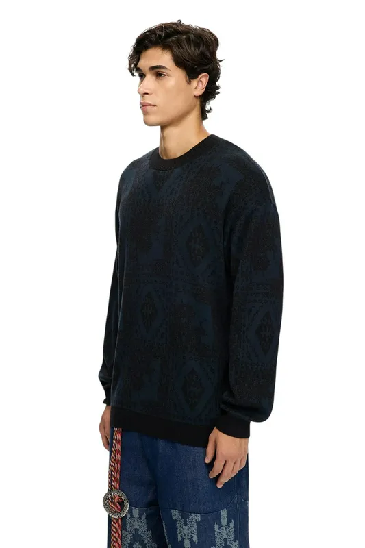 Свитер Les Benjamins Knitwear 101, черный, арт. LB25FWTURMUKN