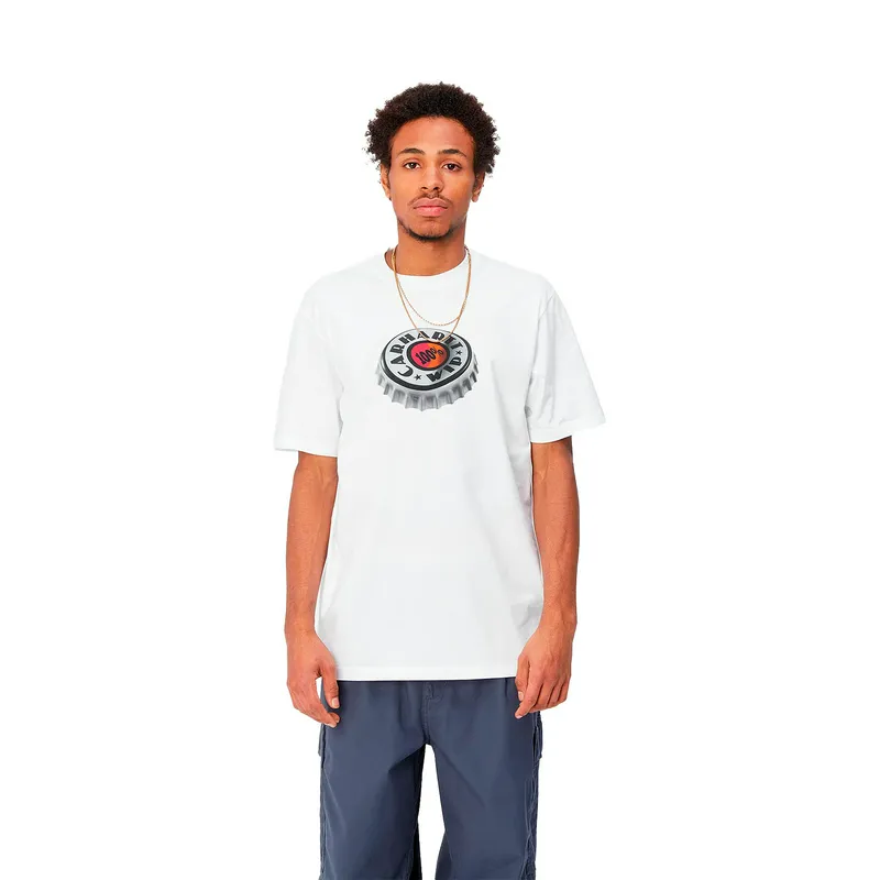 Футболка Carhartt WIP S/S Bottle Cap, белый, арт. CTI033179