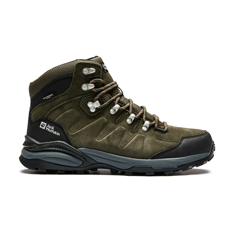 Ботинки Jack Wolfskin Refugio Texapore Mid, хаки, арт. JW4049841