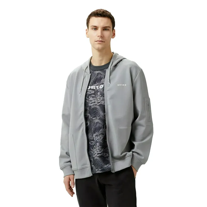 Толстовка United 4 COOL M FULL ZIP, серый, арт. UNUZMIS