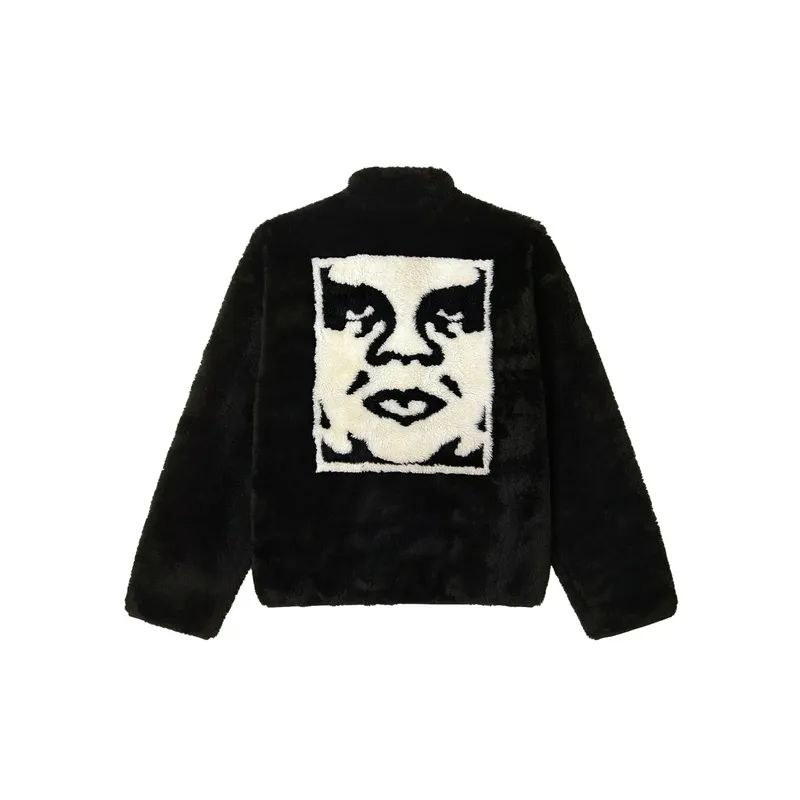 Куртка Obey Icon Face Sherpa, черный, арт. OB121800564
