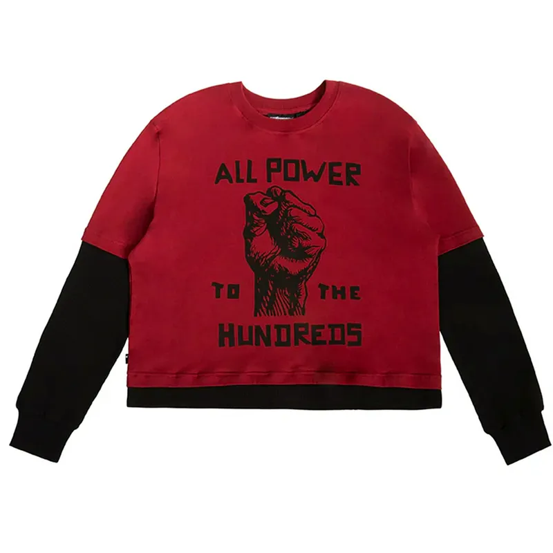 Толстовка The Hundreds Power, бордовый, арт. HNT24P109003