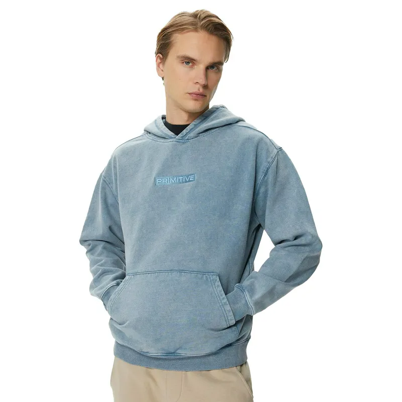Толстовка Primitive Euro Vintage Hood, голубой, арт. PRPA323243
