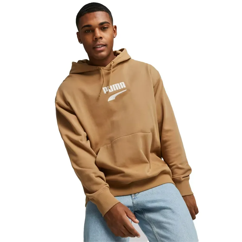 Толстовка Puma DOWNTOWN Logo Hoodie, коричневый, арт. PM621280