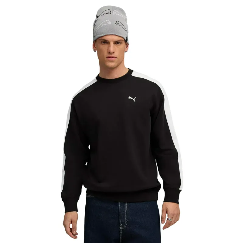 Толстовка Puma T7 Relaxed Crew, черный, арт. PM633433