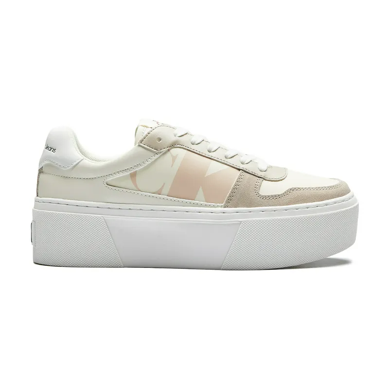 Кеды Calvin Klein Cupsole Flatform Mix, бежевый, арт. CKYW0YW01227