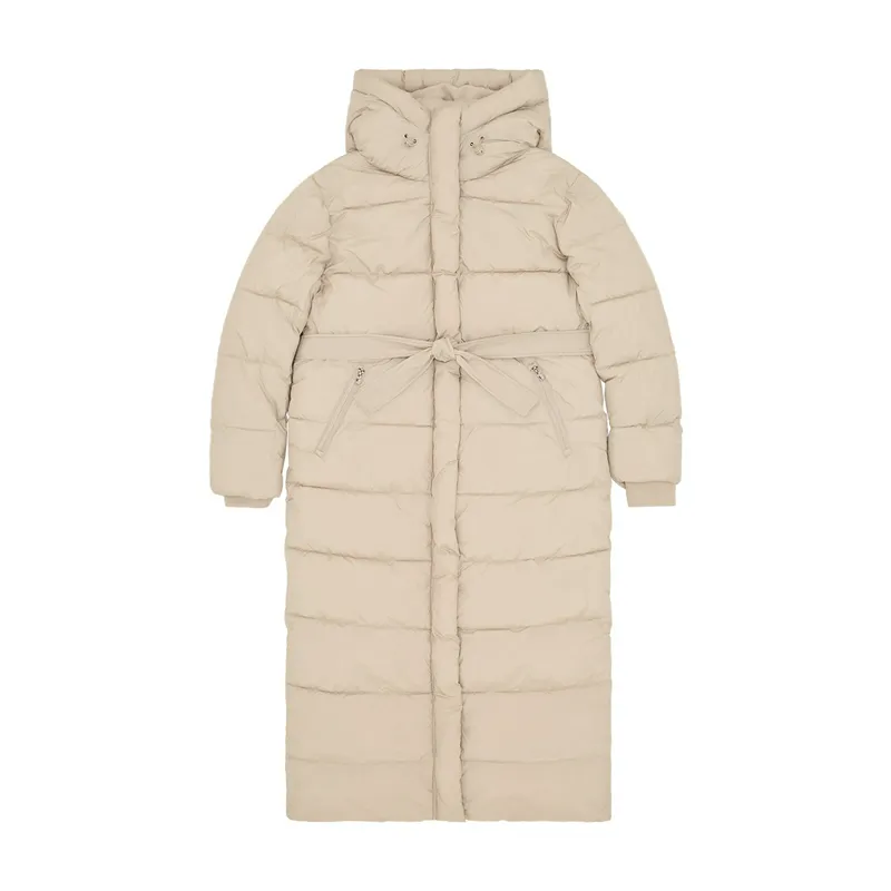 Пуховик Les Benjamins Long Puffer, бежевый, арт. LB24FWCLAFUJC