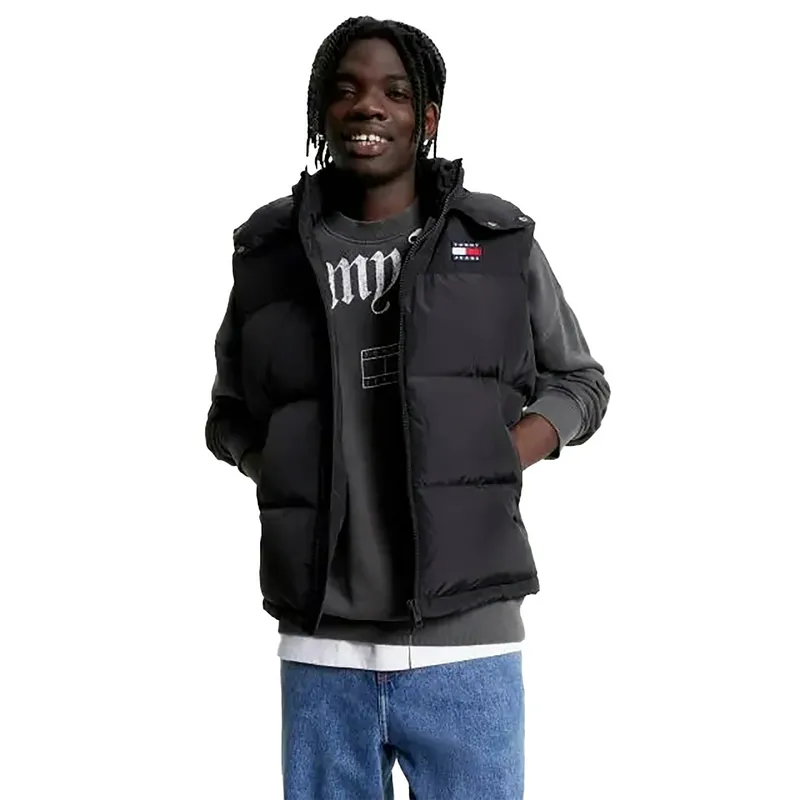 Жилетка Tommy Jeans с капюшоном, черный, арт. TMDM0DM14447