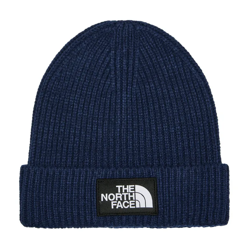 Шапка The North Face Logo Box Cuffed Beanie, синий, арт. NF0A3FJX