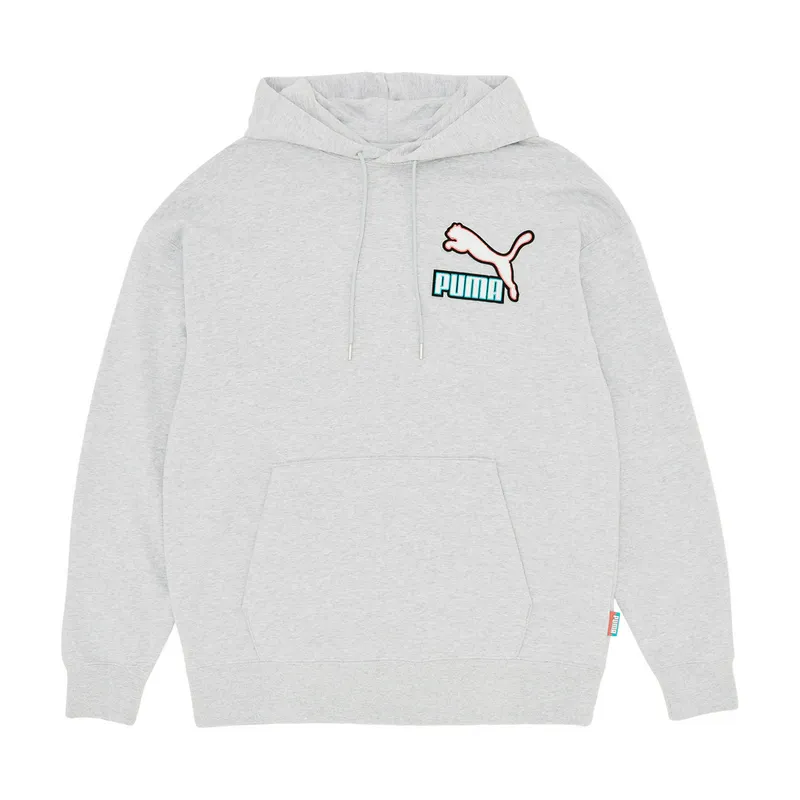 Толстовка Puma Fandom Hoodie, серый, арт. PM536114